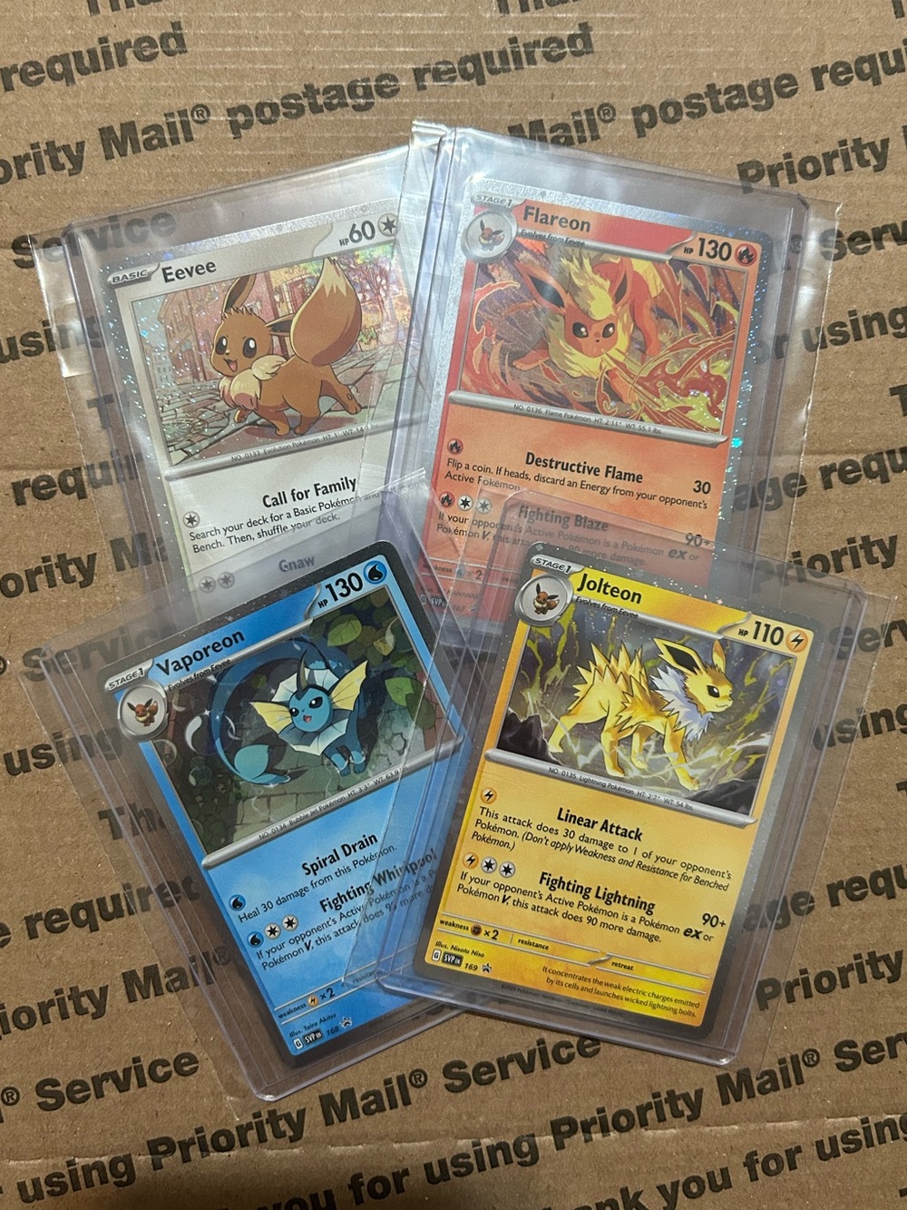 ‘25 Pokemon TCG Prismatic Evolution Holo Black Star Promo Eeveelutions Set🔥💧⚡️